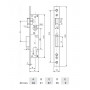 La serrure réversible à l'entraxe 85 mm et axe du cylindre à 20 mm