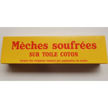 Mèches soufrées sur Toile Coton